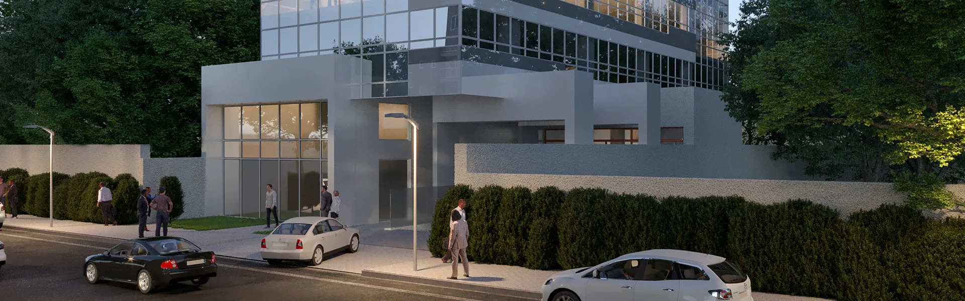 Rebouças Work: Fachada e acesso do edifício · perspectiva ilustrada